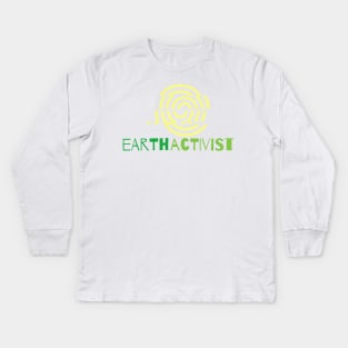 Earth Activist Kids Long Sleeve T-Shirt